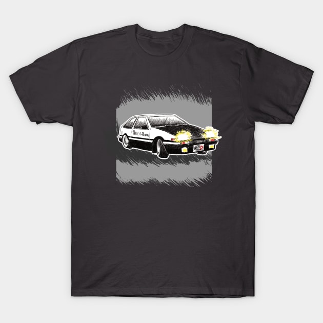 AE-86 Initial D T-Shirt by Ethan21Sparks